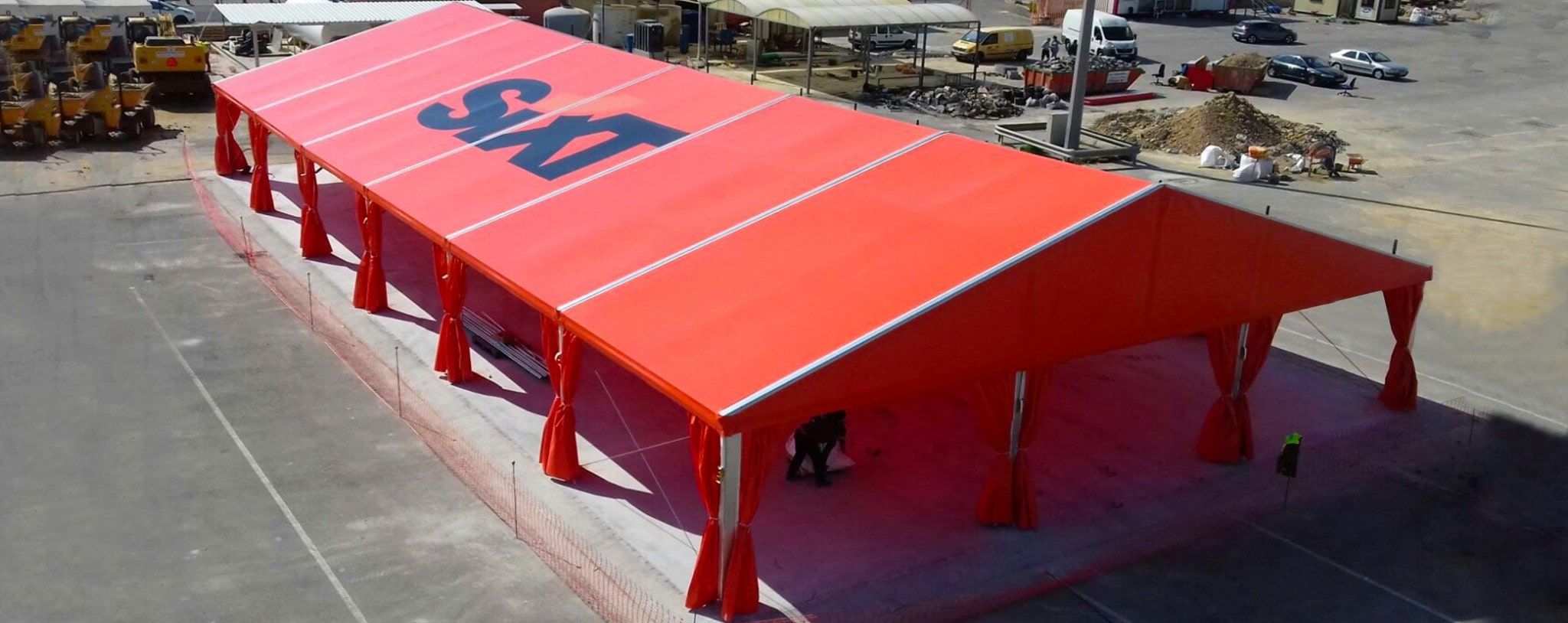 Industrial tents custom printing Industent